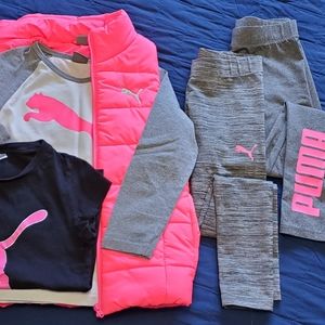 Puma 5-piece Athletic Bundle Girls Set